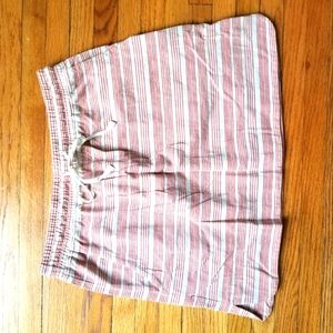 Striped casual mini skirt